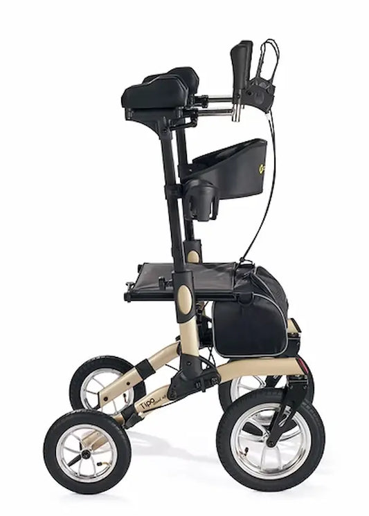 Comodita COM931A Tipo StandUp Advance all terrain forearm support walker front view on a white background