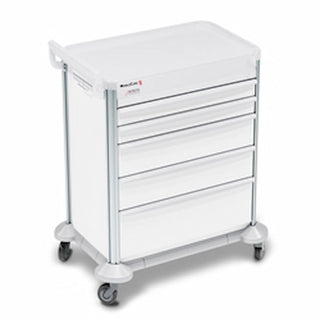 Detecto Mobile Care Series Medical Cart – Key Lock, White, 29 in. Without RFID