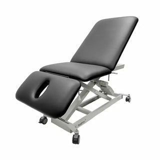 Health You HTH53031TBK Healthtec LynX 3-Section Hi-Lo Electric Elevating Treatment Table
