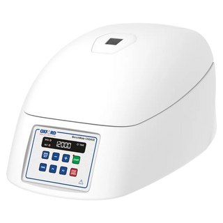 White Oxford BenchMate CH24VX Hematocrit Centrifuge with digital control panel on a white background