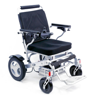 Karman Tranzit Foldable Lightweight Power Wheelchair in Silver