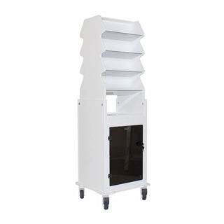 TrippNT 54056, Tall Slanted Suture Cart with Clear Lockable Door