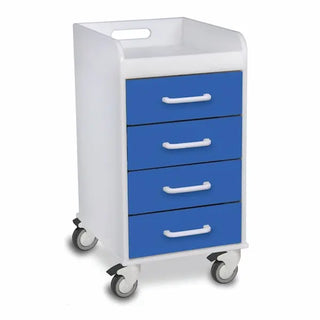TrippNT 510XX, White Compact Cart – 4 Drawer Medical Storage Cart