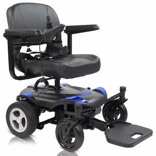 Vive Health MOB1094BLU Power Wheelchair Model C for Mobility (Blue)