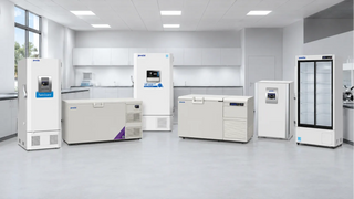 PHCbi ultra-low freezers, cryogenic freezer, CO₂ incubator and pharmaceutical refrigerator in a modern laboratory