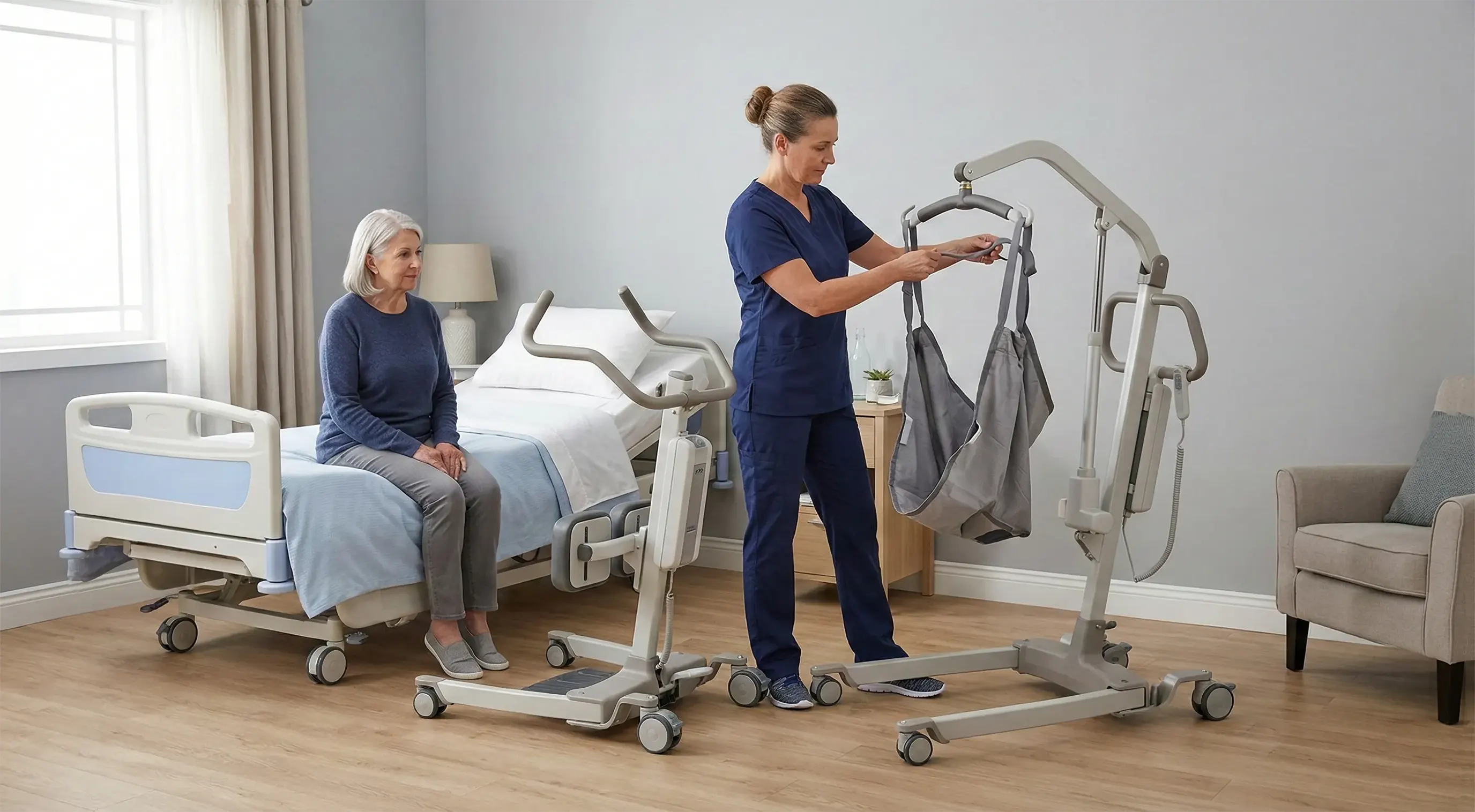 SittoStand vs Hoyer Lift Safety, Sling Sizing & Staffing Guide