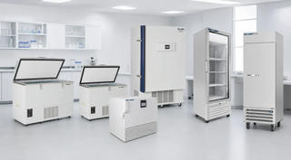 So-Low laboratory cold storage lineup.