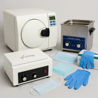 Dental sterilization and infection control equipment including autoclaves, sterilization pouches, disinfectant wipes, barriers and PPE in dental operatory
