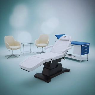 Electric adjustable medical treatment tables and clinical furniture for physical therapy clinics