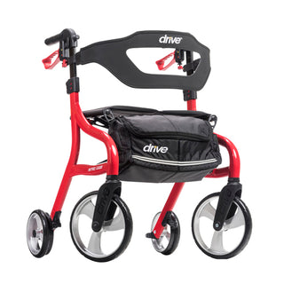 Drive Medical 102662RD Nitro Sprint Rollator, Red color