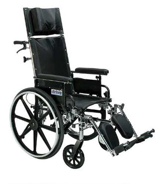 Drive Medical Viper Plus Reclining Wheelchair, Detachable Desk Arms, 18"