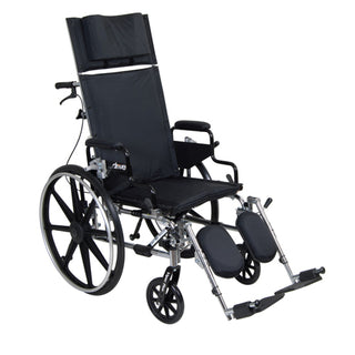 Drive Medical Viper Plus Reclining Wheelchair, Detachable Desk Arms, 16"