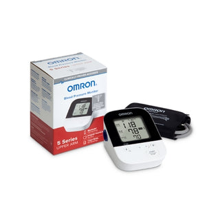 Home Automatic Digital Blood Pressure Monitor Omron®5 Series™ Wide Range Cuff Nylon Cuff 23 - 43 cm Desk Model (EA)