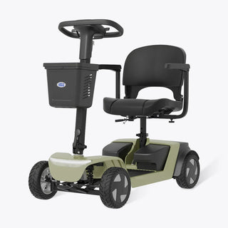 VOCIC D52 GlideTech Foldable Mobility Scooter, 300 lbs Weight Capacity, 15.2"-17.6" Seat Width