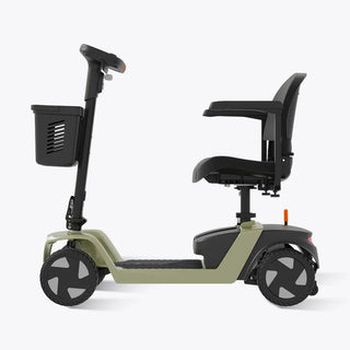 VOCIC D52 GlideTech Foldable Mobility Scooter, 300 lbs Weight Capacity, 15.2"-17.6" Seat Width