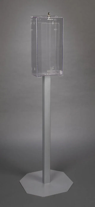 Poltex Stand Mount Locking Single Mask Box Holder