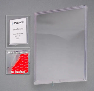 Poltex Clean Room Liquid Resistant PETG Sign Sleeve