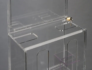 Poltex Deco Wall Mount Locking Sanitizing Station with Sign Sleeve