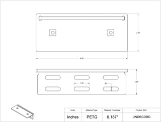 Poltex UNDRCORD Undermount Cord Keeper