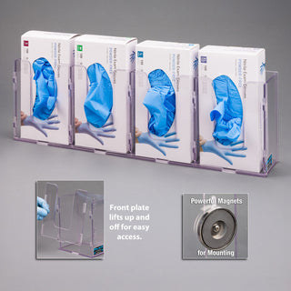 Poltex 1GBSHORT-W Short Glove Box Holder (Wall Mount)