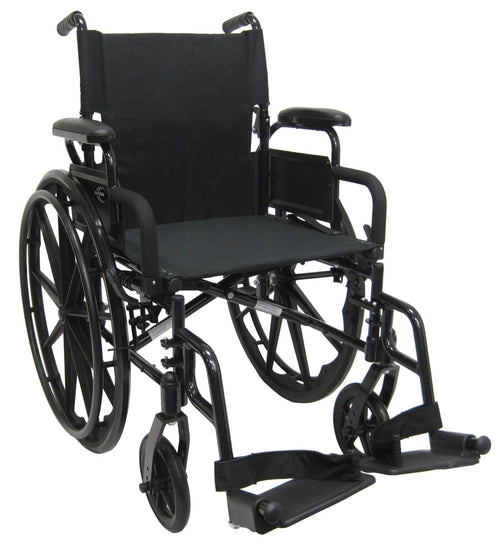 Karman 802-DY 18" Ultra Lightweight Wheelchair, Elevating Legrest