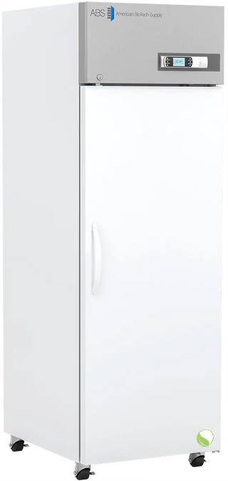 ABS ABT-HC-PLF-23 26.875" Upright Laboratory Freezer with a brand logo on a white background