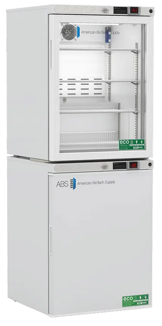 ABS ABT-HC-RFC1020G 23.75" Upright Refrigerator/Freezer with digital display on a white background