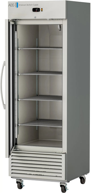 ABS ABT-HC-SSR-25G-LH 27.625'' Premier Upright Laboratory Refrigerator, Stainless Steel, Left Hinged