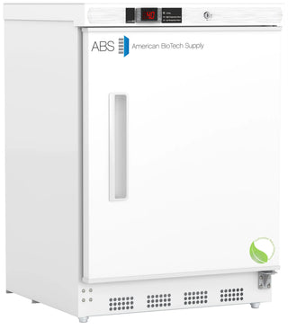 ABS ABT-HC-UCBI-0404 23.75" Premier Undercounter Refrigerator with ABS American Biotech Supply logo on a white background