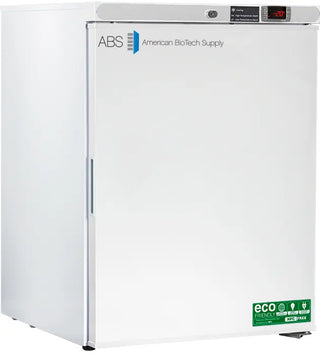 ABS ABT-HC-UCFS-0520 23.625" Premier Undercounter Freezer with American Biotech Supply logo on a white background
