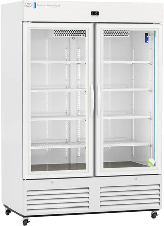 ABS ABT-VS-LS-49  54″ Upright Laboratory Refrigerator with glass doors on a white background