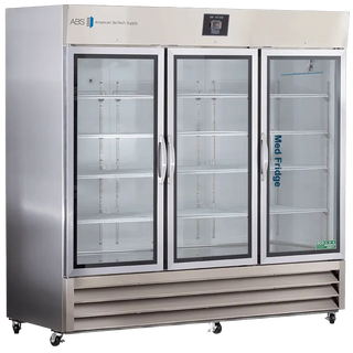 ABS PH-ABT-HC-SSP-72G 81" Upright Pharmacy Refrigerator with glass doors and ABS branding