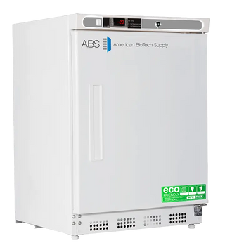 ABS Premier Undercounter Freezer Built-In ABT-HC-UCBI-0420 with ABS American Biotech Supply branding on a white background