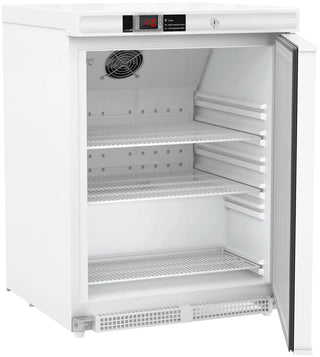 ABS Undercounter Pharmacy Refrigerator PH-ABT-HC-UCBI-0404-ADA with open door on a white background