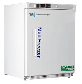 ABS Undercounter Pharmacy/Vaccine Freezer PH-ABT-HC-UCBI-0420-ADA with ABS American Biotech Supply branding on a white background