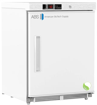 ABS Undercounter Refrigerator ABT-HC-UCBI-0404-ADA with ABS American Biotech Supply branding on a white background