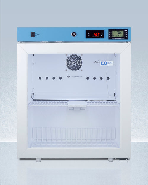 Summit ACR22G 19" compact medical refrigerator 1.94 cu.ft. glass door on a white background