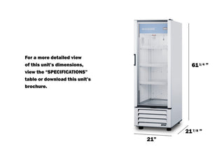Accucold ACR82L 21" Wide Pharmacy Refrigerator 7.56 cu.ft.-7