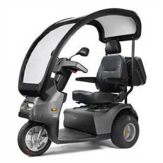 Afikim Afiscooter S3 3-Wheel Heavy-Duty Mobility Scooter, S3 Touring Edition with Hardtop Canopy