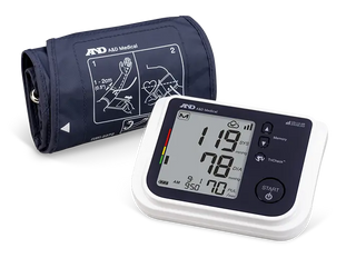 A&D Medical UA-1020CEL Cellular Blood Pressure Monitor w/ Wide Range Cuff