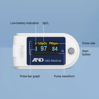 A&D Medical UP-200BLE Bluetooth Fingertip Pulse Oximeter