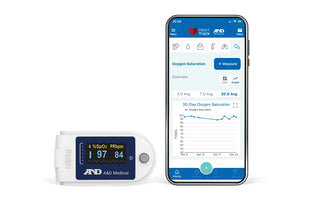 A&D Medical UP-200BLE Bluetooth Fingertip Pulse Oximeter