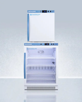 Accucold ARG6PV-AFZ1PVSTACK 24" Wide Performance Series All-Refrigerator/Freezer Combination