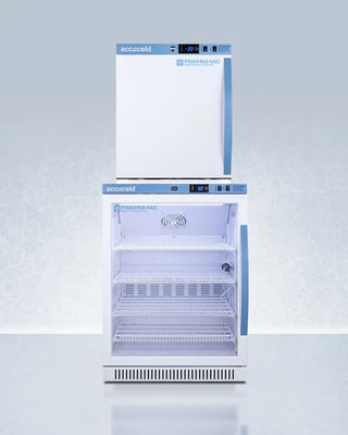 Accucold ARG6PV-AFZ1PVSTACKLHD 24" Wide Performance Series All-Refrigerator/Freezer Combination