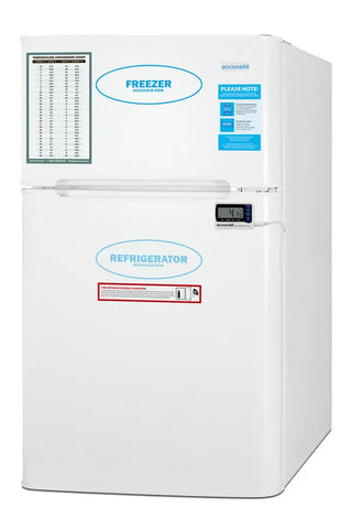 Accucold AGP34RFADA 19" Wide General Purpose Refrigerator-Freezer, ADA Height, 3.2 Cu.Ft.