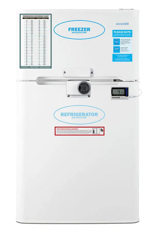 Accucold AGP34RFLCALADA 19" Wide ADA Height General Purpose Refrigerator-Freezer, 3.2 cu.ft.