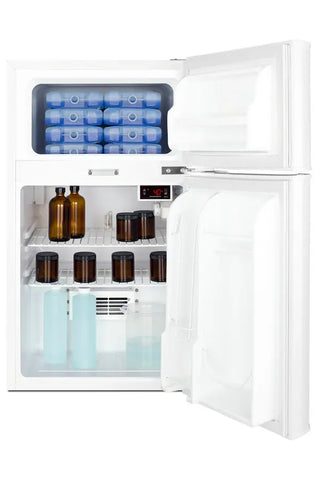 Accucold AGP34RFLCALADA 19" Wide ADA Height General Purpose Refrigerator-Freezer, 3.2 cu.ft.