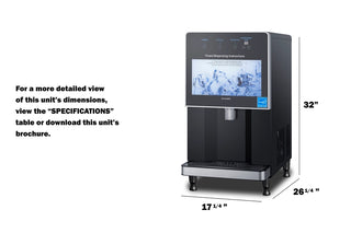 Accucold AIWD150 17.25" Wide Ice and Water Dispenser, ENERGY STAR certified, Ice Storage Capacity 9.0 lbs. 