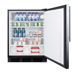 Accucold AL752BKBISSHV 24" Built-In All-Refrigerator, ADA Compliant, 5.5 cu.ft