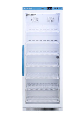 Accucold ARG12ML 24" Upright Laboratory Refrigerator with Glass Door and Antimicrobial Handle, 12 Cu. Ft.